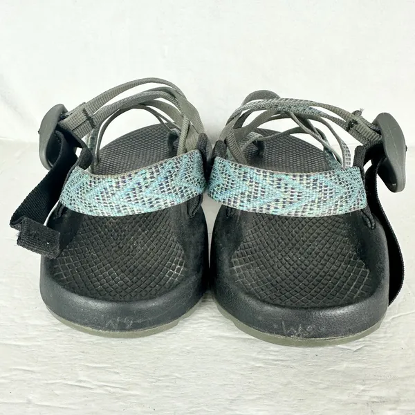 Chaco Women's ZX/2 Sport Sandals Size 9 Gorpcore Hiking Strappy Blue Grey - Image 5