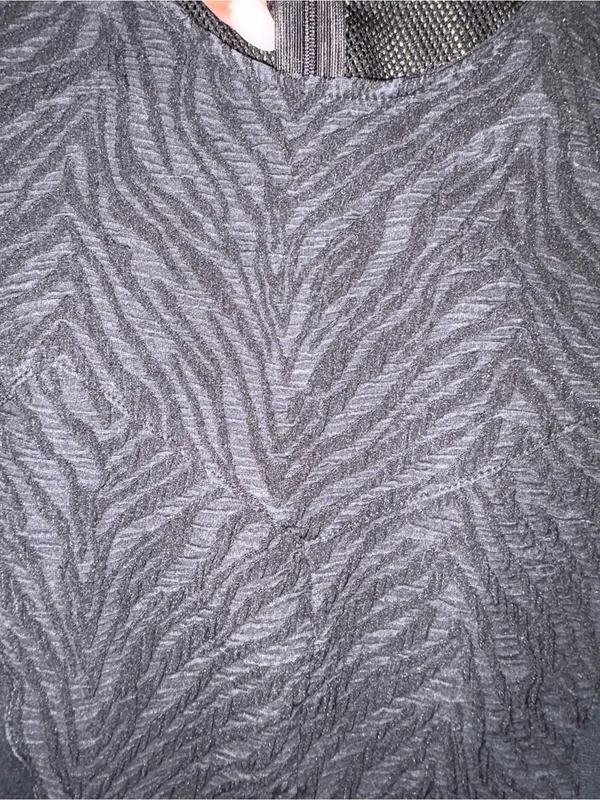Zara Black Textured Sleeveless Tunic Top - Image 3