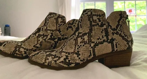 Snake Skin Booties Size 7 - Image 2