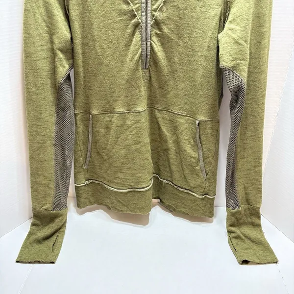 Free People Movement Markle Hoodie Women’s Large Olive Green Athleisure Grunge - Image 3