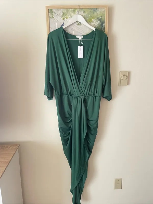 Baltic Born Mimi Midi Dress Hunter Green 3X - Image 4