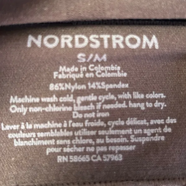 Nordstrom Seamless‎ Bandeau Bra Top Bralette Brown Small Medium Nylon Spandex - Image 3