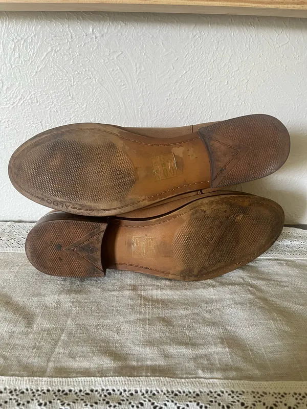 Women's ALDO Julianna Ankle Boots Medium Brown Block Heel Suede Size 11 - Image 5
