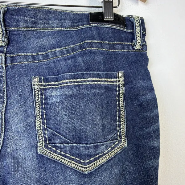 Buckle Daytrip Jeans Womens Leo 32R Bootcut Blue Denim Mid Rise DBK903R - Image 7