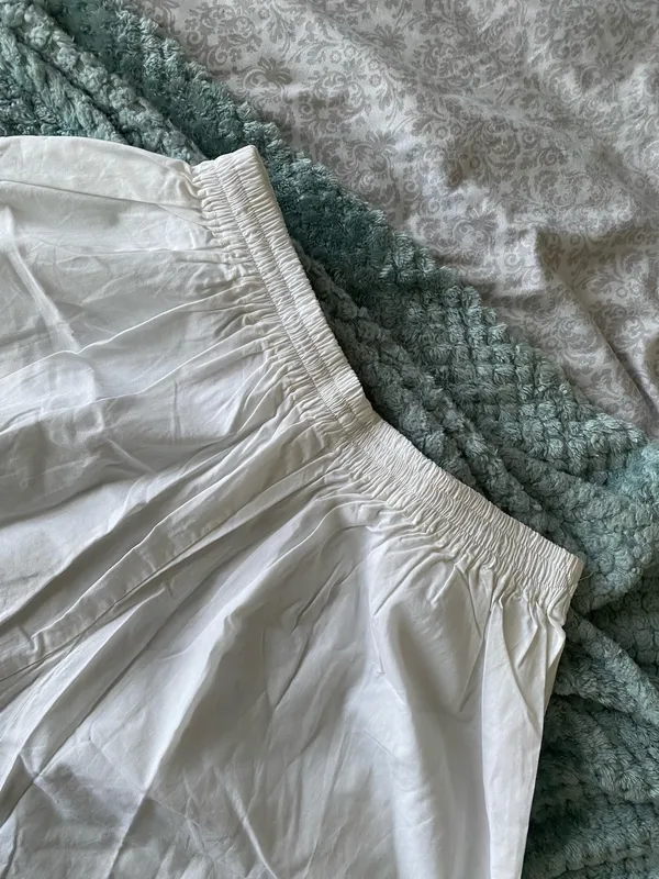 Pakistani/indian ready to wear Handmade White Shalwar Kameez outfit For Sale - Image 12