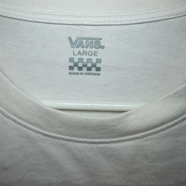Vans Women's White and Black Shirt - Image 4