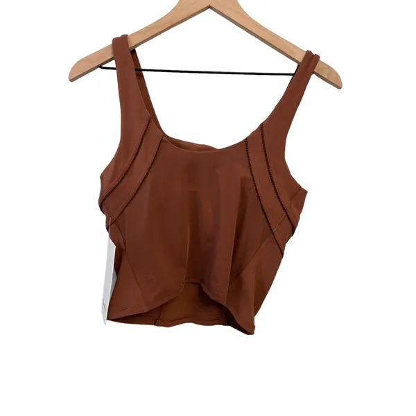 NWT Lululemon Nulu and Mesh-Back Shelf-Bra Yoga Tank Top 8 Ancient Copper - Image 7