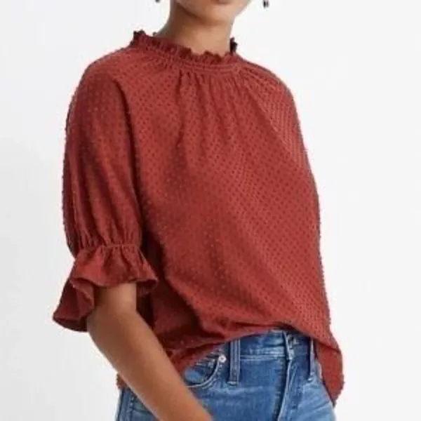 ✨MADEWELL Clipdot Ruffle Sz Large Top✨ - Image 3
