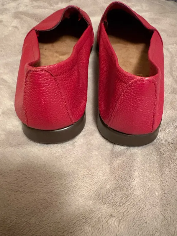 Women’s Leather Aerosoles Red 8 - Image 4