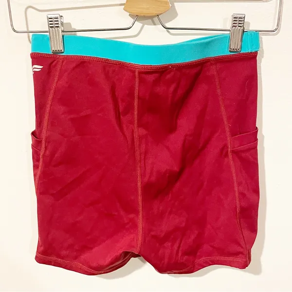 Fabletics Small Red Belted High-Waisted Motion365 Hike‎ Short 3'' - Image 5