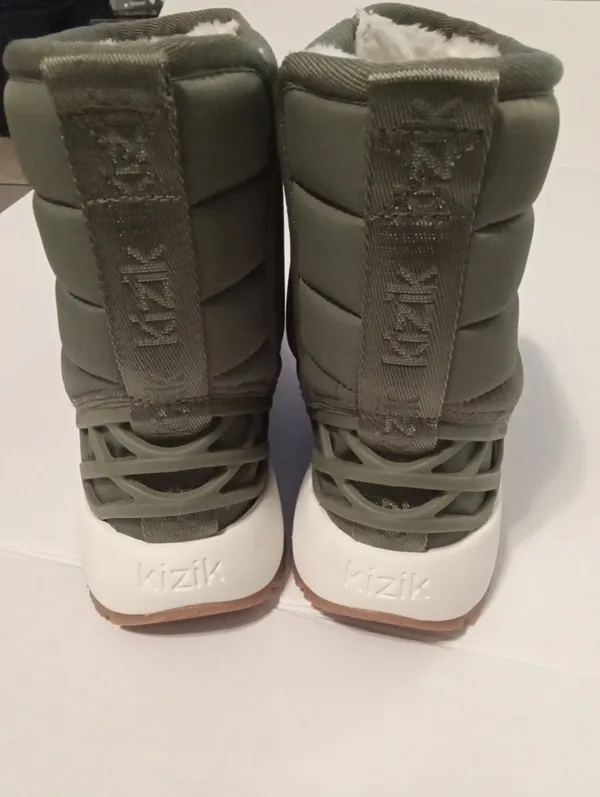 Women’s Juno Olive Quilted Winter Boot with Faux Fur Lining Limited Edition 6 - Image 5