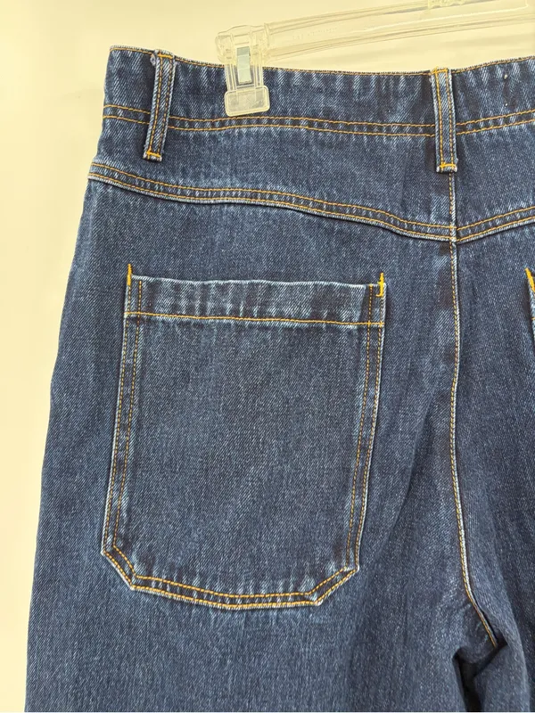 L.F. Markey indie women’s button fly y2k 2010s Blue Wide-Leg Crop Jeans size 31 - Image 8