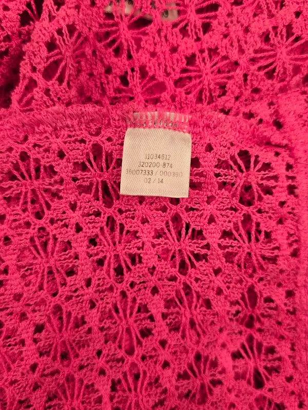 Victoria's Secret PINK Top Crochet Style Cover Up L Pink - Image 4