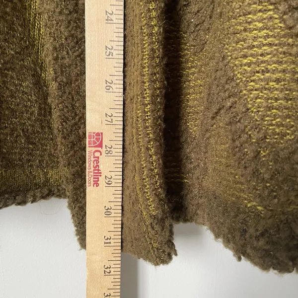 Anthropologie Angel of the North Equinox Wool Blend Cardigan Sweater Green Med. - Image 9