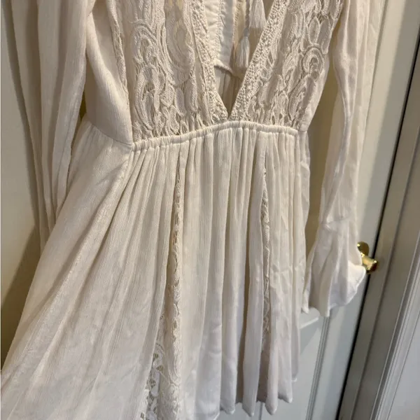Abercrombie & Fitch Ivory Lace Babydoll Dress - Image 11