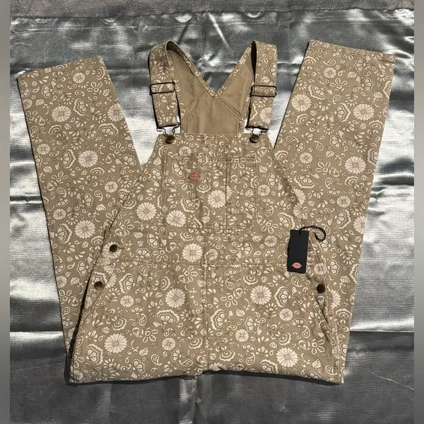 Dickies Ellis Floral Bib Overalls - Image 7