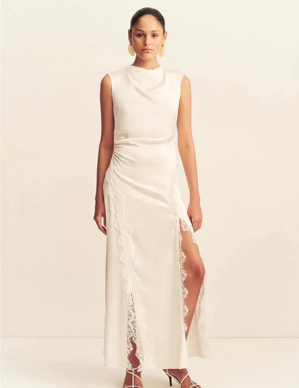 Shona Joy White Dress - Image 2