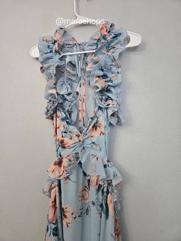 Petal & Pup Lucah Floral Print Ruffle Dress - Image 5