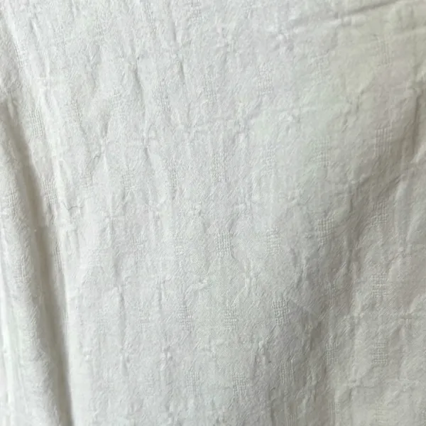 Abercrombie & Fitch‎ White Tiered Mini Dress Small V-Neck Flutter Sleeve Pockets - Image 5