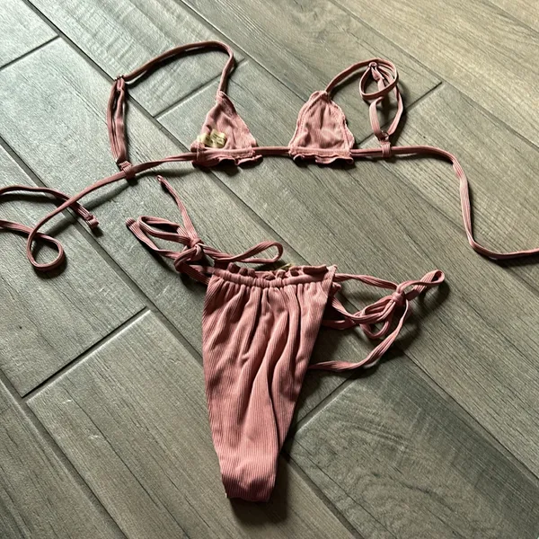 Zaful ribbed bikini set - Image 3