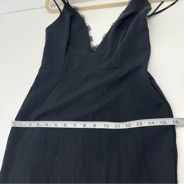 Katie May Black Plunge Low Back Saylor Gown Maxi Dress Womens Size Small‎ NEW - Image 13