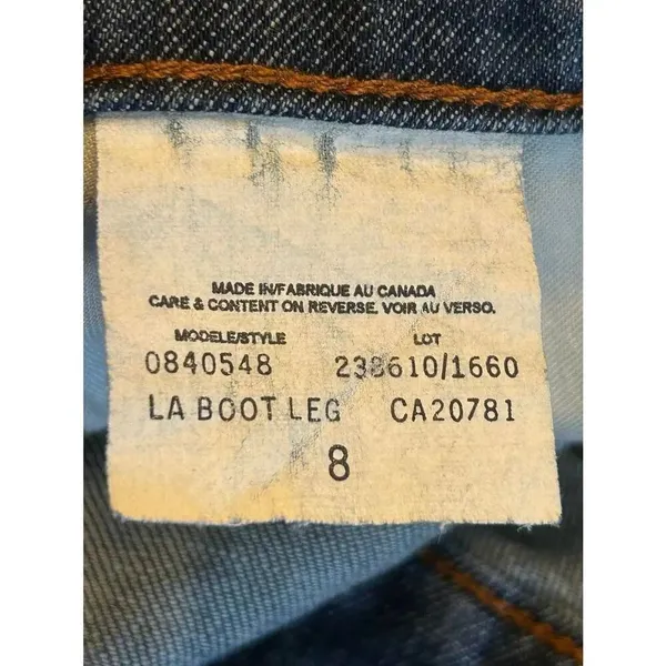 Tommy Hilfiger Dark Wash Denim Shorts Size 8 READ (8717) - Image 3