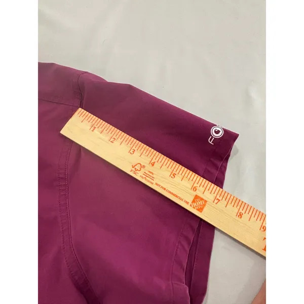 Carhartt Modern Fit Scrub Top Womens Large Purple HCA Florida Healthcare V-Neck - Image 12