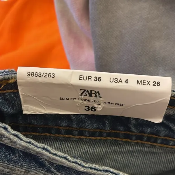 Zara The 70’s High Rise Full Length slim fit Jeans size 4 - Image 11