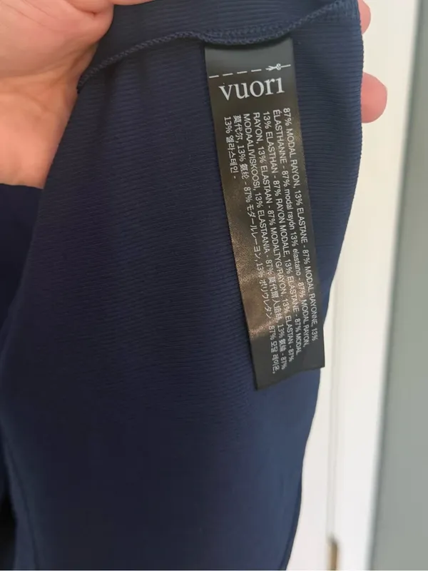 Vuori Pose Scoop Neck Midi Dress in Blue Coast XS - Image 5