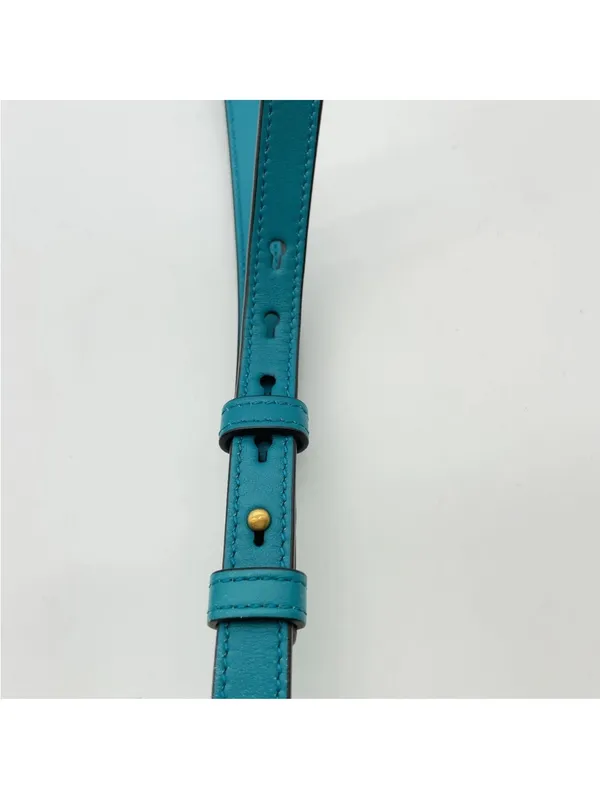 Gucci Teal Quilted Velvet GG Marmont Crossbody Bag - Image 6