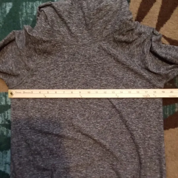 Lululemon Warm Your Core Long Sleeve Womens Heather Gray Mock Neck - Image 7