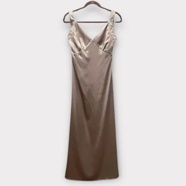 Princess Polly Kurt Maxi Slip Maxi Dress Champagne - Image 4