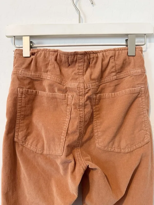 Free People We The Free Pants Size 27 Cognac Brown Corduroy‎ Slim Flare Western Forest Fairy - Image 10