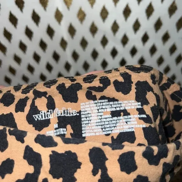 Wild fable leopard biker shorts size M - Image 3