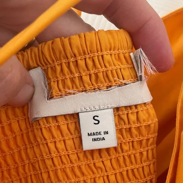 Banana Republic - POPLIN HALTER MIDI DRESS Turmeric Spice Size Small NWOT - Image 7