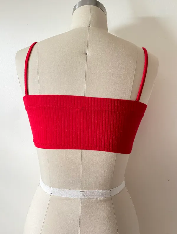 Emma & Sam Red Tiny Spaghetti Strap Top - Image 6