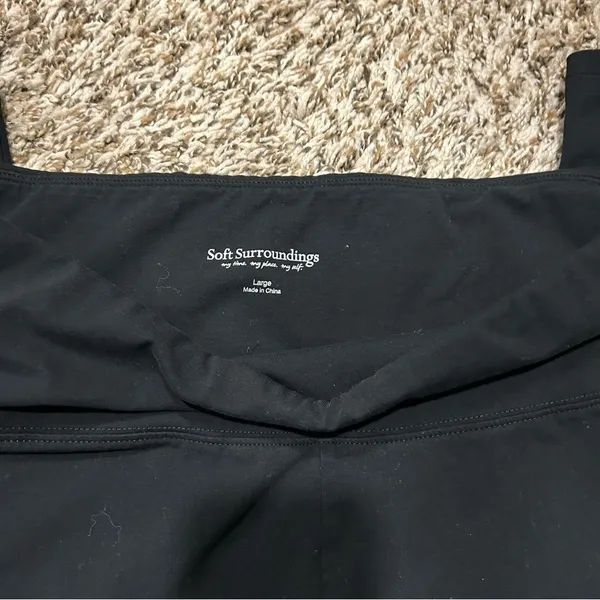 Soft Surroundings Large Plain Black Leggings - Image 2