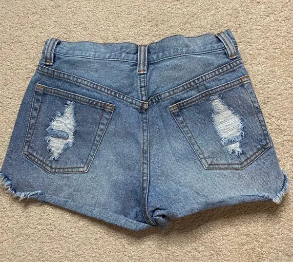 MINKPINK Distressed Denim Shorts - Image 2