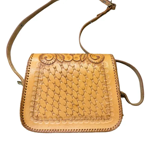 🤎 Clifton’s Vintage Hand-Tooled Leather‎ Shoulder Bag Western Purse 🤎 - Image 5