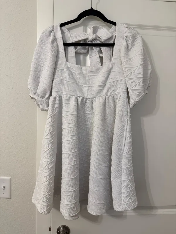 Free People Violet Mini Dress White - Image 4