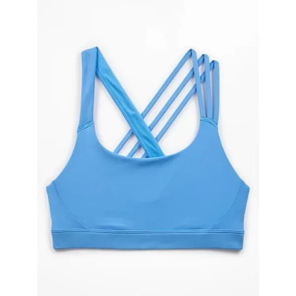 Athleta M Train Free Sport Bra Cornflower Blue Medium Cup D-DD - Image 3
