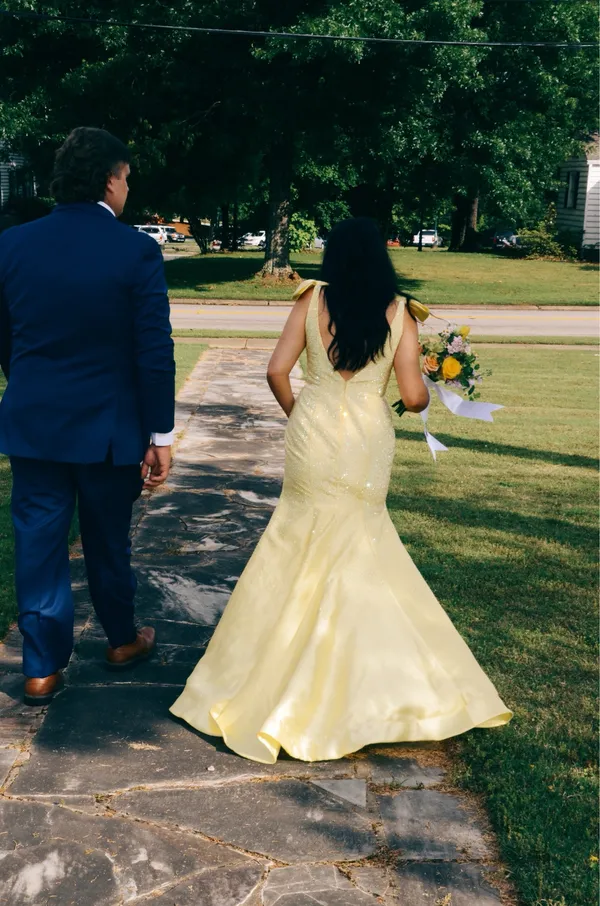 Sherri Hill Prom Dress Yellow - Image 3