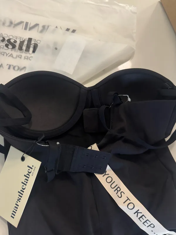 Oh Polly Mars the Label Black Sculpt Cupped Bodysuit - Image 8