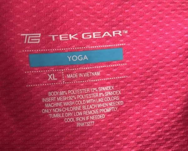 NWT Tek Gear Shirred Performance Yoga Tank, XL - Image 5