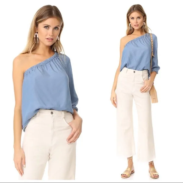 NWT Rebecca Minkoff chambray blue Harmony top - Image 7