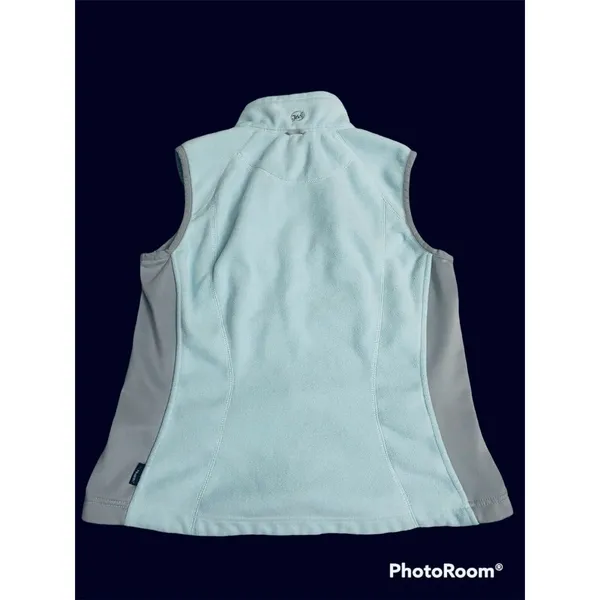 Eddie Bauer 365 Polartec windcutter fleece‎ Vest womens sz L Blue Green Gray - Image 2