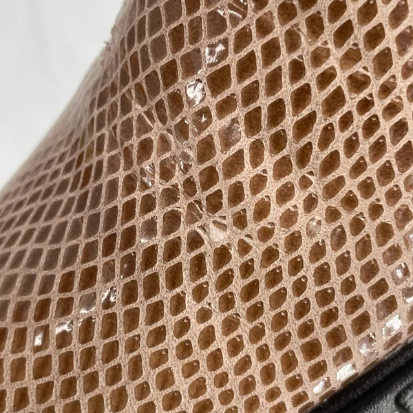 Blundstone Tan Heeled Boots Shell Lizard Print Snakeskin Neutral Booties Size 9 - Image 12