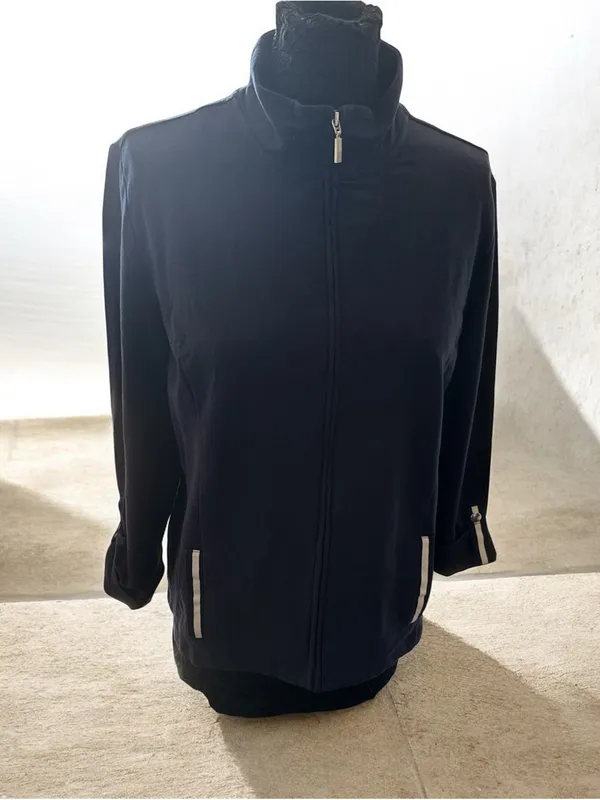 NWT Karen Scott sport French Terry jacket size L - Image 2