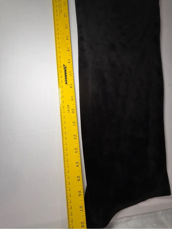 Y2K-inspired Juicy Couture Black Velour Pants • Size XL - Image 5