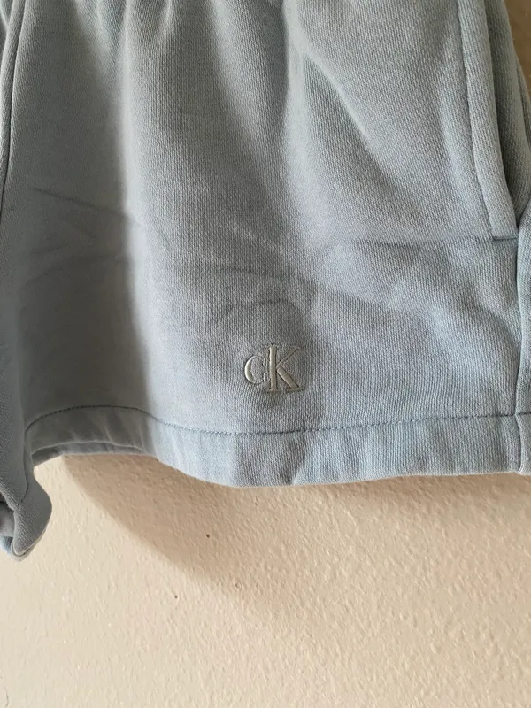 Calvin Klein Light Blue Soft Shorts - Image 3